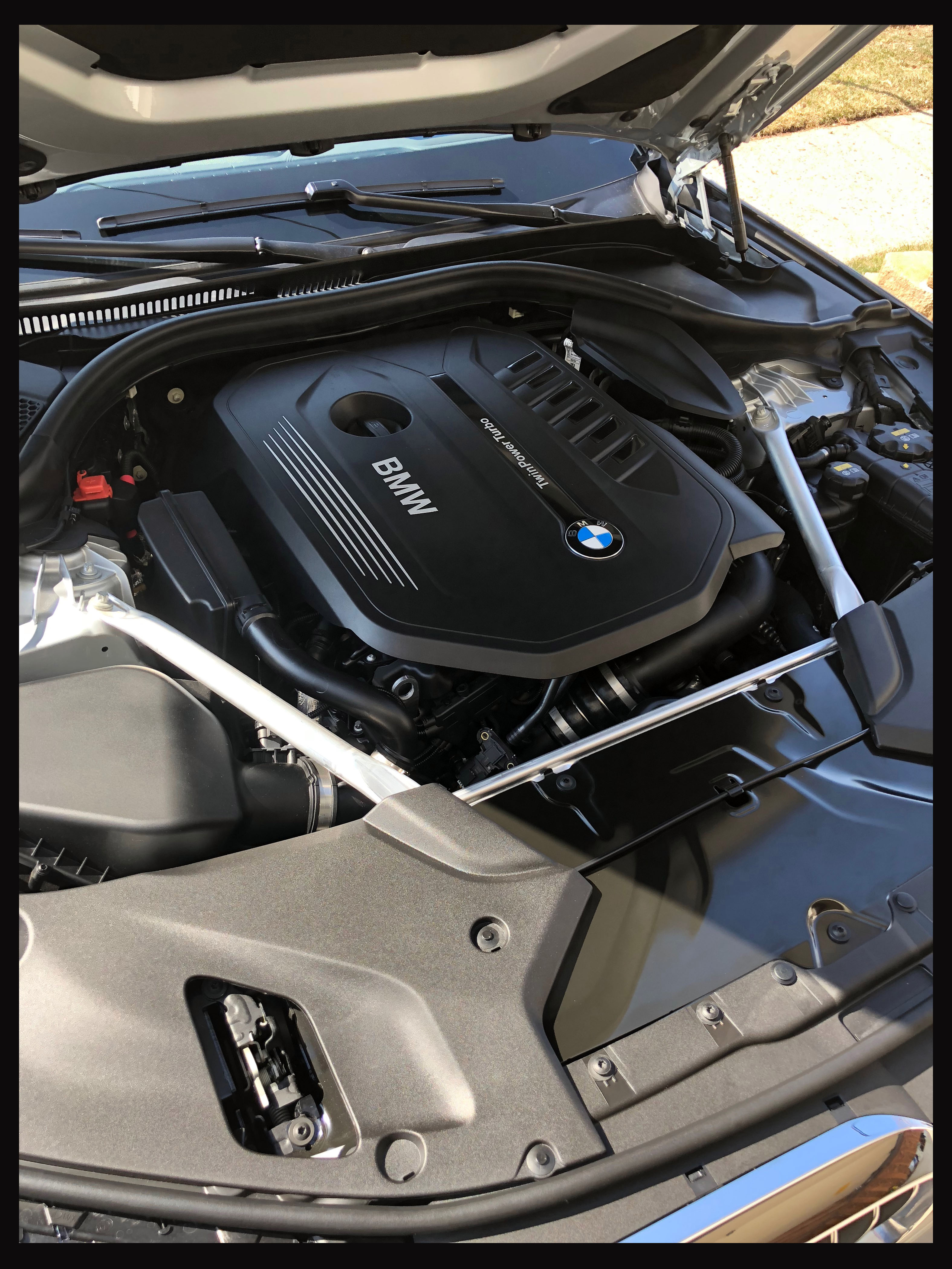 BMW B58 turbo engine in engine bay