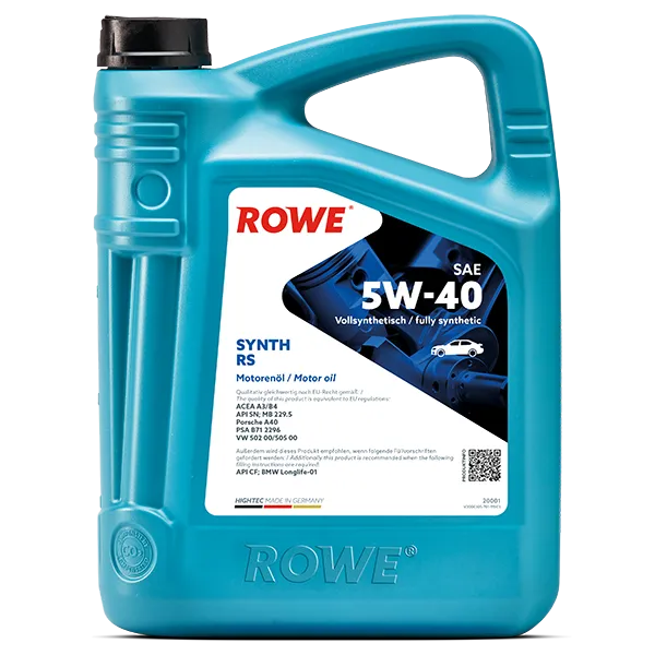 ROWE Hightec SYNTH RS SAE 5W-40 Motor Oil - 20001 5L