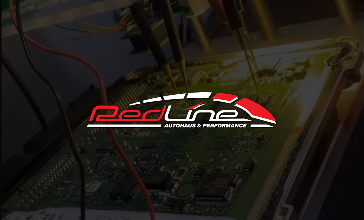 Bosch MG1 ECU with Redline logo overlay